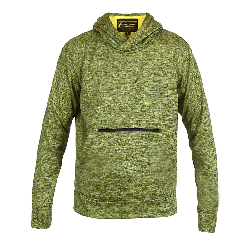 S18CAU04-GREEN-MELANGE-PULLOVER