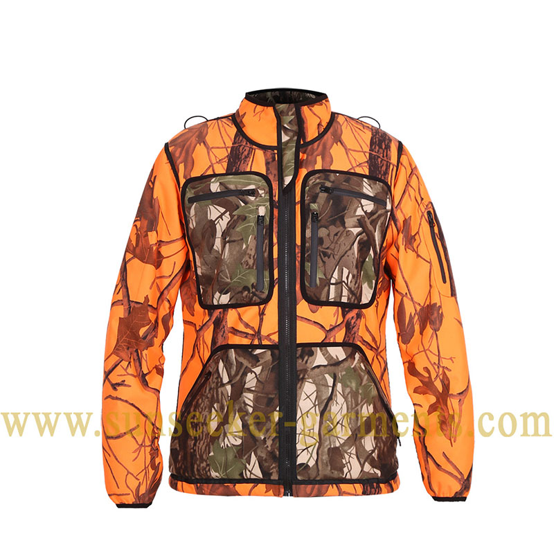S24CAU024 REVERSIBLE CAMO ORANGE JACKET